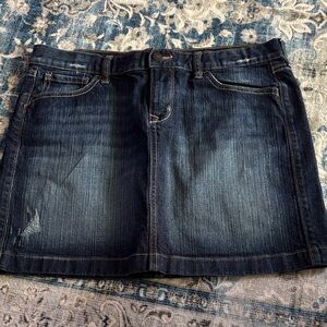 Women's Old Navy Dark Wash Denim Mini Skirt - Blue Size 12